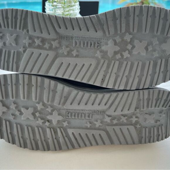 Hey Dude Gray Loafers Slip-Ons Casual Wally Washed - Picture 8 of 8